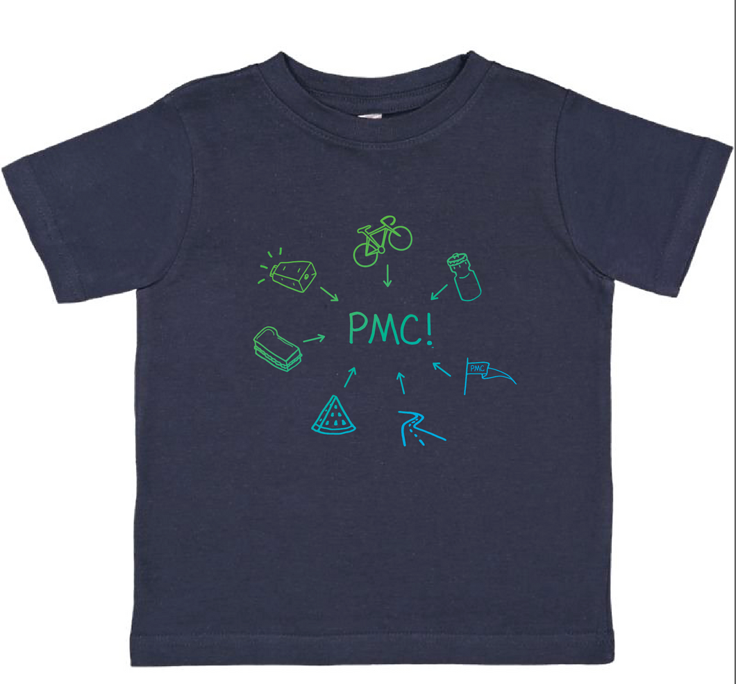 PMC Youth, Baby, and Toddler Navy Event Tee