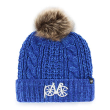 Load image into Gallery viewer, &#39;47 Royal Blue Knit Winter Pom Beanie