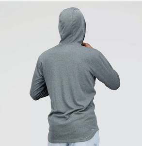 New Balance Tenacity Hooded 1/4 Zip Grey