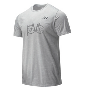 New Balance PMC Short Sleeve Tech Tee - Grey - There's a lot riding on us!