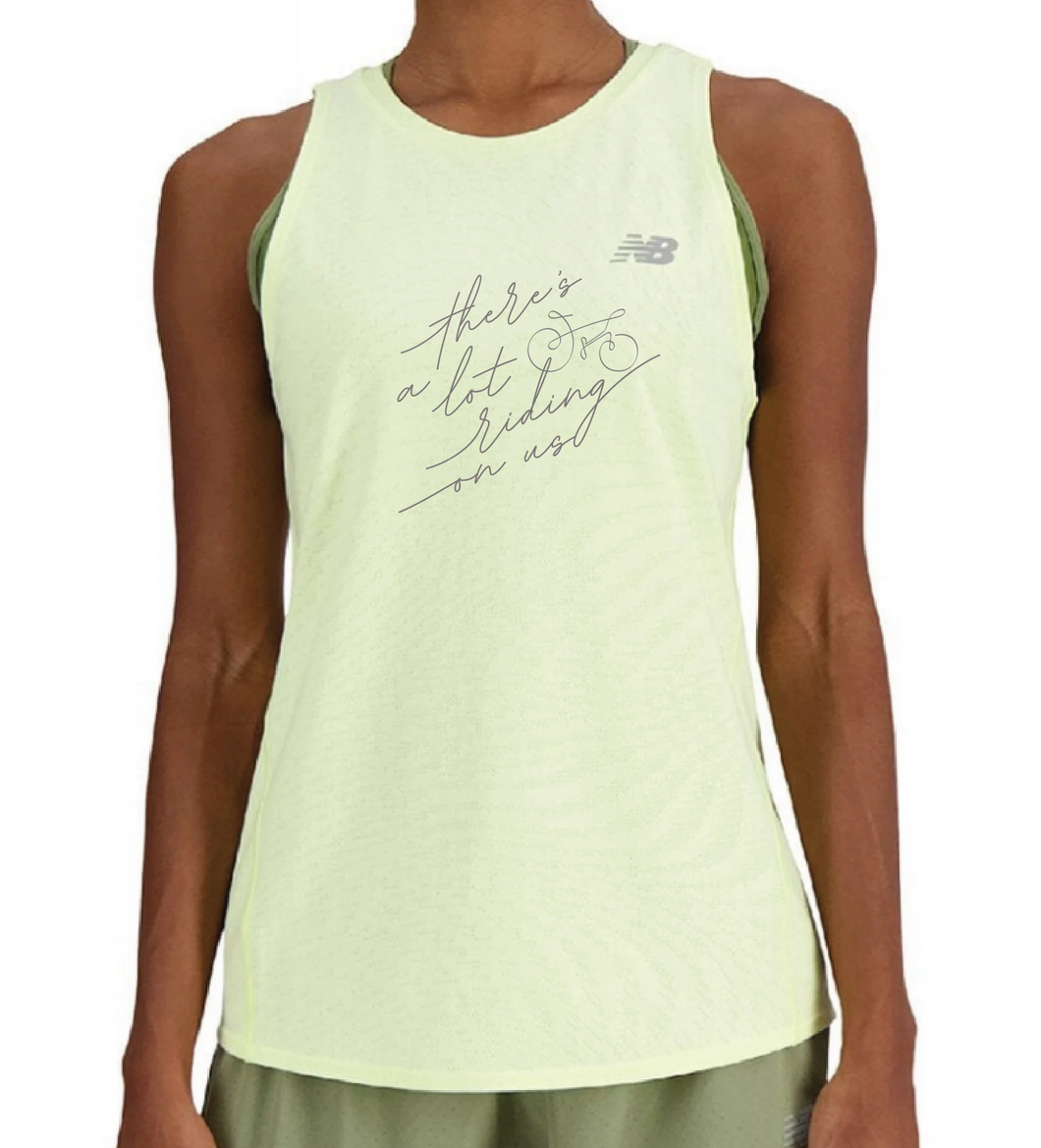 PMC New Balance Jacquard Slim Tank - Yellow