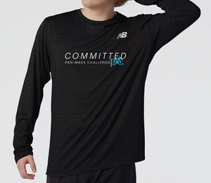 New Balance "Committed" Long Sleeve Tech Tee - Dark Grey