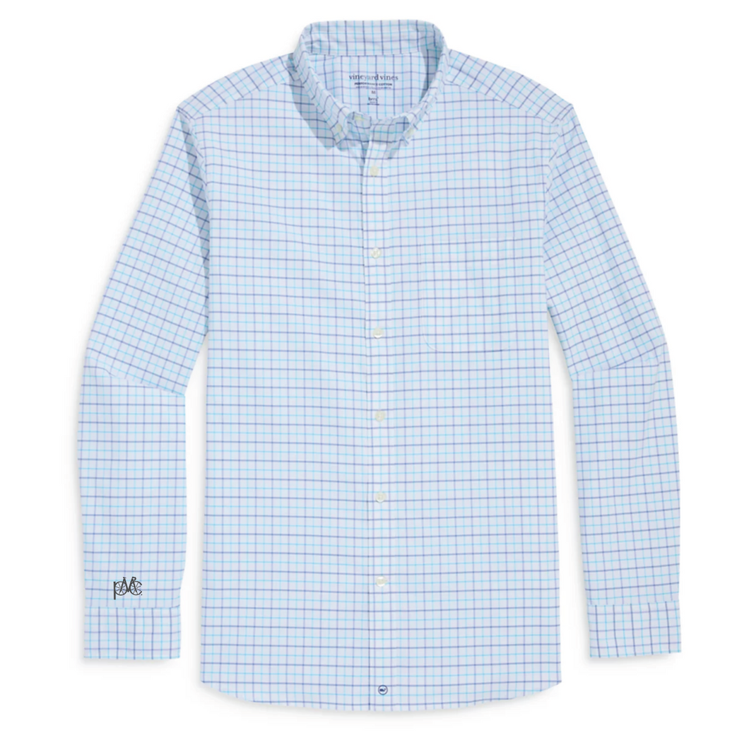 Vineyard Vines Men's Moorings Tattersall Performance Button Down Shirt
