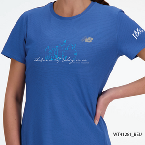 PMC New Balance Jacquard Slim Tee - Blue (XS Only)