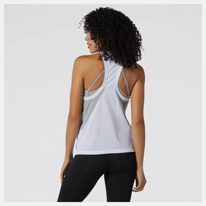 Women's New Balance PMC Grey Contrast Tank - Large Only