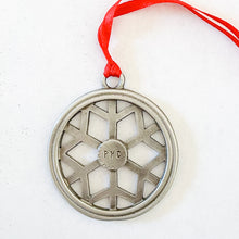 Load image into Gallery viewer, PMC Bike Wheel Snowflake Ornament