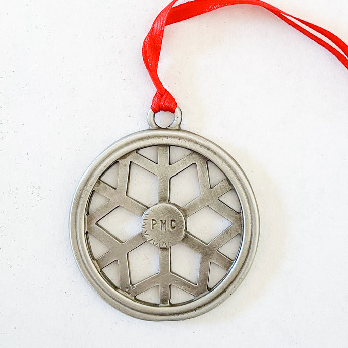 PMC Bike Wheel Snowflake Ornament